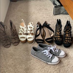 Bundle 6 pairs of shoes 9-9 1/2